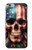 S4015 Drapeau américain de crâne Etui Coque Housse pour iPhone 6 6S
