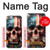 S4015 Drapeau américain de crâne Etui Coque Housse pour iPhone 6 6S