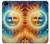 S3966 Soleil artistique et lune Etui Coque Housse pour iPhone 5 5S SE