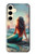 S4006 Peinture à l'huile Sirène Etui Coque Housse pour Samsung Galaxy S24 S4006 Peinture à l'huile Sirène Etui Coque Housse pour Samsung Galaxy S24