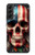 S4015 Drapeau américain de crâne Etui Coque Housse pour Samsung Galaxy S22 Plus