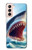 S4004 Peinture à l'huile Requin géant Etui Coque Housse pour Samsung Galaxy S21 5G