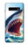 S4004 Peinture à l'huile Requin géant Etui Coque Housse pour Samsung Galaxy S10