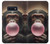 S3973 Chimpanzé soufflant du chewing-gum rose Etui Coque Housse pour Samsung Galaxy S10e