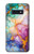 S4001 Lilas abstrait multicolore, émeraude Etui Coque Housse pour Samsung Galaxy S10e