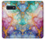 S4001 Lilas abstrait multicolore, émeraude Etui Coque Housse pour Samsung Galaxy S10e