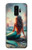 S4006 Peinture à l'huile Sirène Etui Coque Housse pour Samsung Galaxy S9 Plus