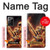 S3984 Squelette de feu jouant de la guitare Etui Coque Housse pour Samsung Galaxy Note 20 Ultra, Ultra 5G