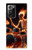 S3985 Batteur de crâne de feu Etui Coque Housse pour Samsung Galaxy Note 20 Ultra, Ultra 5G