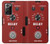 S4011 Graphique de guitare analogique rouge avec delay Etui Coque Housse pour Samsung Galaxy Note 20 Ultra, Ultra 5G
