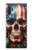 S4015 Drapeau américain de crâne Etui Coque Housse pour Samsung Galaxy Note 10 Plus