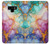 S4001 Lilas abstrait multicolore, émeraude Etui Coque Housse pour Note 9 Samsung Galaxy Note9