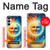 S3966 Soleil artistique et lune Etui Coque Housse pour Samsung Galaxy A05s
