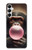 S3973 Chimpanzé soufflant du chewing-gum rose Etui Coque Housse pour Samsung Galaxy A05s
