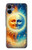 S3966 Soleil artistique et lune Etui Coque Housse pour Samsung Galaxy A06