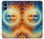 S3966 Soleil artistique et lune Etui Coque Housse pour Samsung Galaxy A06