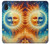 S3966 Soleil artistique et lune Etui Coque Housse pour Samsung Galaxy A10e
