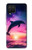 S3980 Dauphin, coucher de soleil, Voie lactée Etui Coque Housse pour Samsung Galaxy A12
