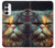 S3971 Chat peint en couleur Etui Coque Housse pour Samsung Galaxy A14 5G