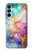 S4001 Lilas abstrait multicolore, émeraude Etui Coque Housse pour Samsung Galaxy A15 5G