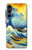 S4005 Peinture à l'huile Grandes vagues Etui Coque Housse pour Samsung Galaxy A16 5G