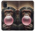 S3973 Chimpanzé soufflant du chewing-gum rose Etui Coque Housse pour Samsung Galaxy A21s