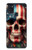 S4015 Drapeau américain de crâne Etui Coque Housse pour Samsung Galaxy A21s