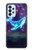 S3982 Nébuleuse colorée de baleine de rêve Etui Coque Housse pour Samsung Galaxy A23