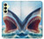 S4004 Peinture à l'huile Requin géant Etui Coque Housse pour Samsung Galaxy A25 5G