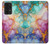 S4001 Lilas abstrait multicolore, émeraude Etui Coque Housse pour Samsung Galaxy A33 5G