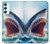 S4004 Peinture à l'huile Requin géant Etui Coque Housse pour Samsung Galaxy A34 5G