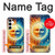 S3966 Soleil artistique et lune Etui Coque Housse pour Samsung Galaxy A35 5G