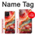 S4012 Veines dorées en marbre rouge Etui Coque Housse pour Samsung Galaxy A42 5G