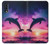 S3980 Dauphin, coucher de soleil, Voie lactée Etui Coque Housse pour Samsung Galaxy A50