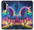 S3977 Licorne colorée Etui Coque Housse pour Samsung Galaxy A56
