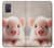 S3979 Bébé cochon mignon Etui Coque Housse pour Samsung Galaxy A71