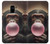 S3973 Chimpanzé soufflant du chewing-gum rose Etui Coque Housse pour Samsung Galaxy A8 (2018)