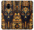 S3992 Anubis noir et or Etui Coque Housse pour Samsung Galaxy A8 (2018)