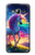 S3977 Licorne colorée Etui Coque Housse pour Samsung Galaxy J3 (2016)