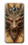 S3981 Vieille carte avec tête de dragon Etui Coque Housse pour Samsung Galaxy J3 (2016)