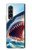 S4004 Peinture à l'huile Requin géant Etui Coque Housse pour Samsung Galaxy Z Fold 3 5G