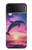 S3980 Dauphin, coucher de soleil, Voie lactée Etui Coque Housse pour Samsung Galaxy Z Flip 4