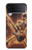 S3984 Squelette de feu jouant de la guitare Etui Coque Housse pour Samsung Galaxy Z Flip 4