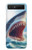 S4004 Peinture à l'huile Requin géant Etui Coque Housse pour Samsung Galaxy Z Flip 5G