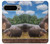 S4031 Bébé hippopotame Famille d'hippopotames Etui Coque Housse pour Google Pixel 9 Pro XL