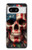 S4015 Drapeau américain de crâne Etui Coque Housse pour Google Pixel 8