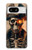 S4018 Crâne de pirate steampunk Etui Coque Housse pour Google Pixel 8