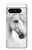S4025 Peinture de cheval blanc Etui Coque Housse pour Google Pixel 8 pro