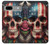 S4015 Drapeau américain de crâne Etui Coque Housse pour Google Pixel 7a