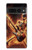 S3984 Squelette de feu jouant de la guitare Etui Coque Housse pour Google Pixel 7 Pro